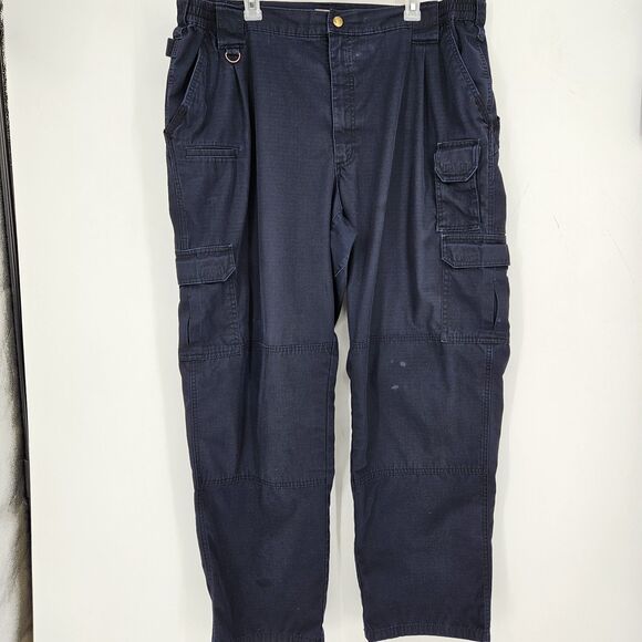 5.11 Tactical Pants Mens 44 x 32 Ripstop Utility Cargo Blue Outdoors Workwear - Picture 1 of 15